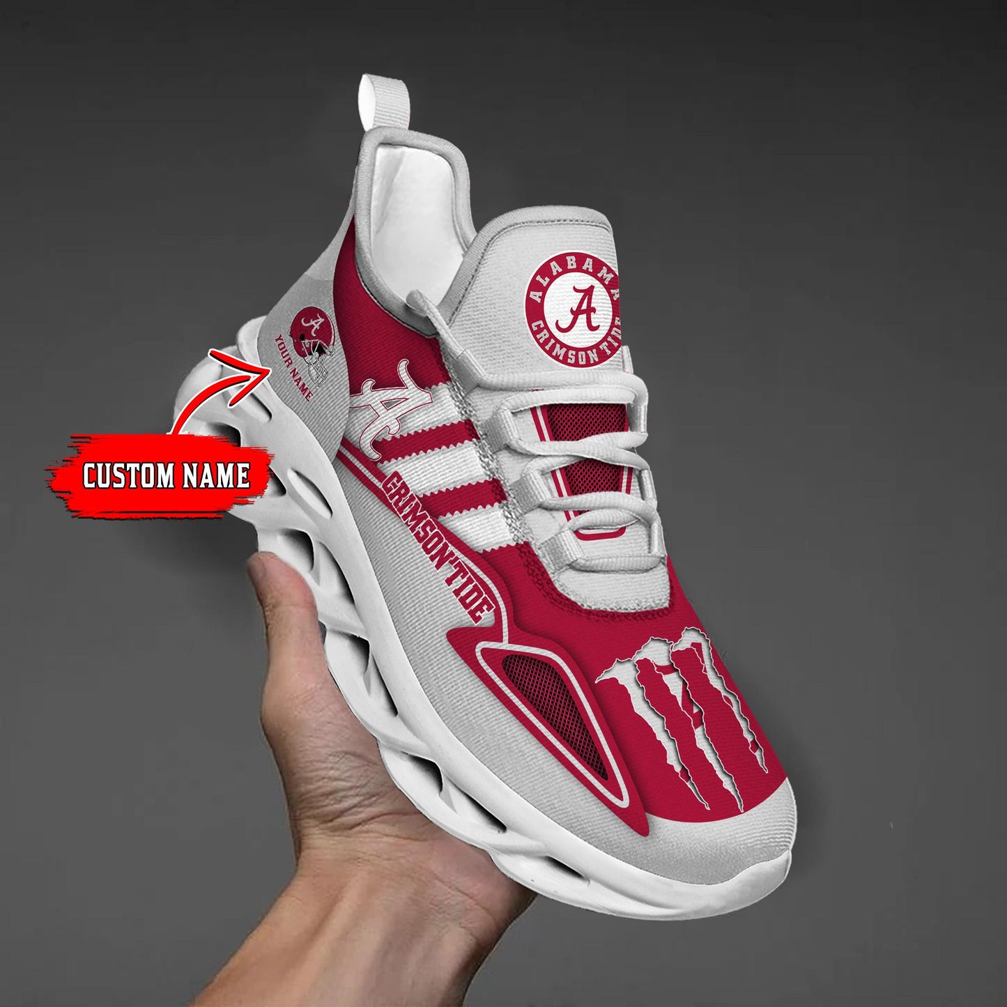 Ideafootwear Alabama Crimson Tide Max Soul Shoes Sneakers For Men And Women