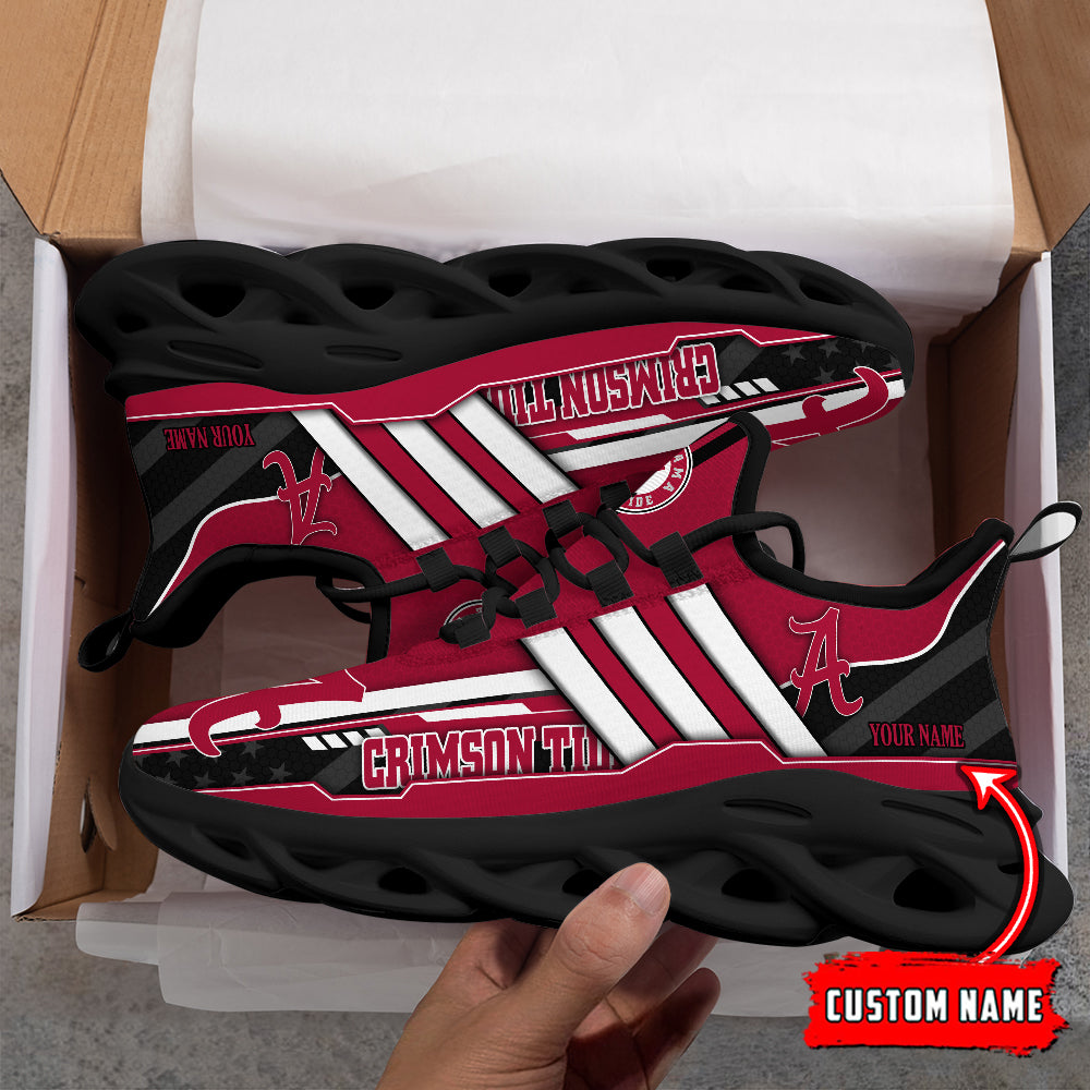 Ideafootwear Alabama Crimson Tide Max Soul Shoes Sneakers For Men And Women