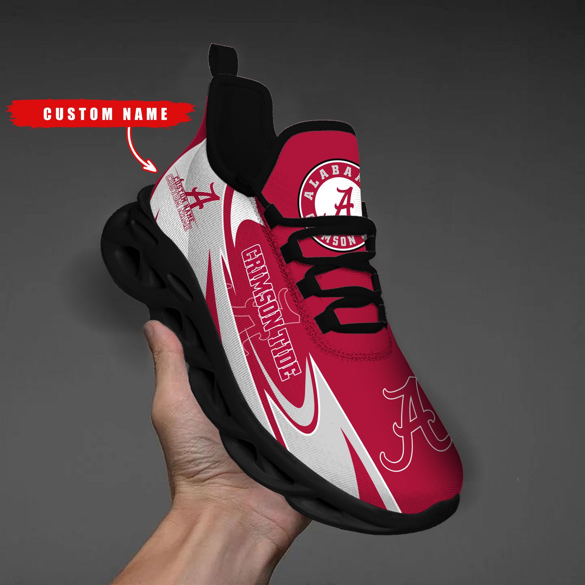 Ideafootwear Alabama Crimson Tide Max Soul Shoes Sneakers For Men And Women