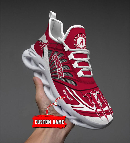 Ideafootwear Alabama Crimson Tide Max Soul Shoes Sneakers For Men And Women