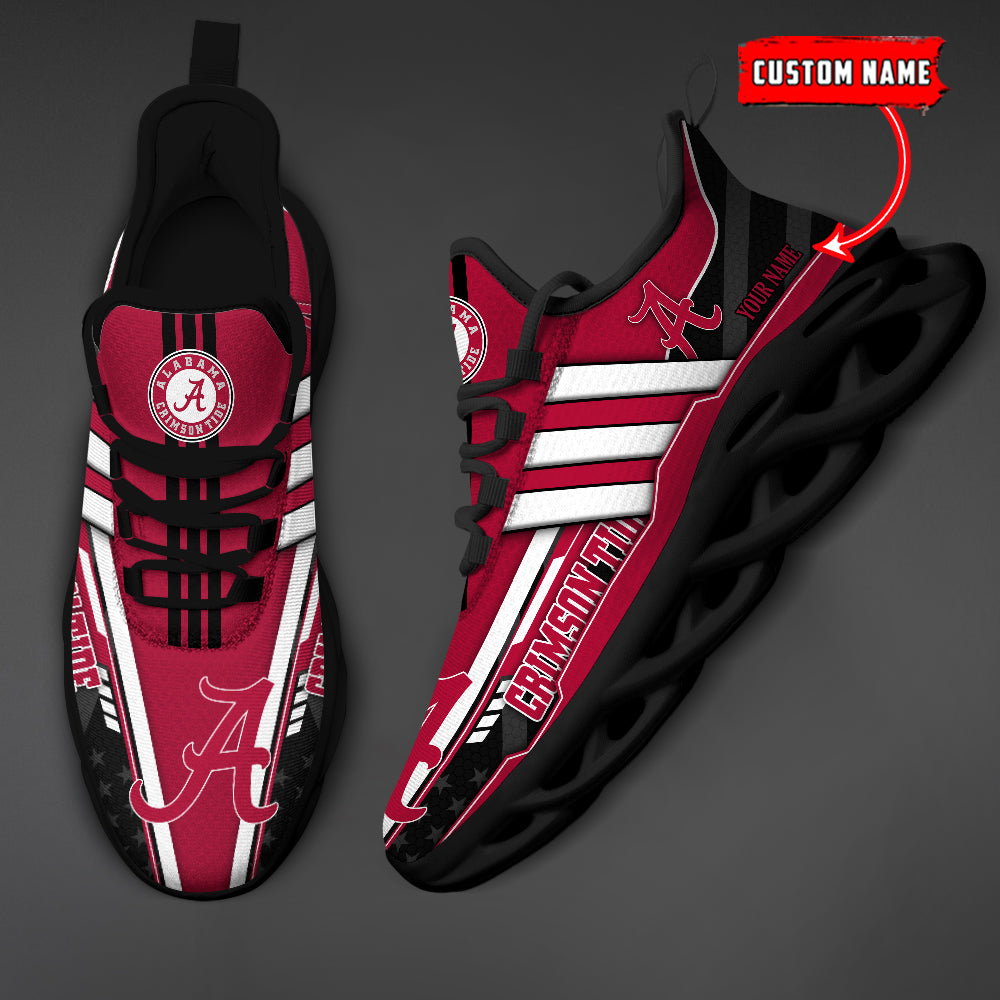 Ideafootwear Alabama Crimson Tide Max Soul Shoes Sneakers For Men And Women