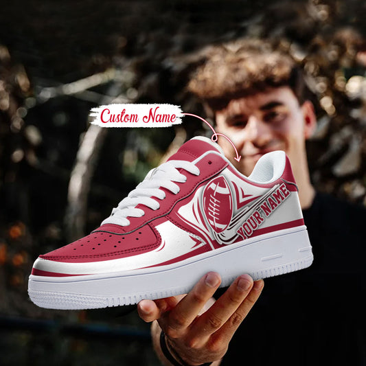 Ideafootwear Alabama Crimson Tide NCAA Air Low-Top Sneakers Shoes For Men And Women