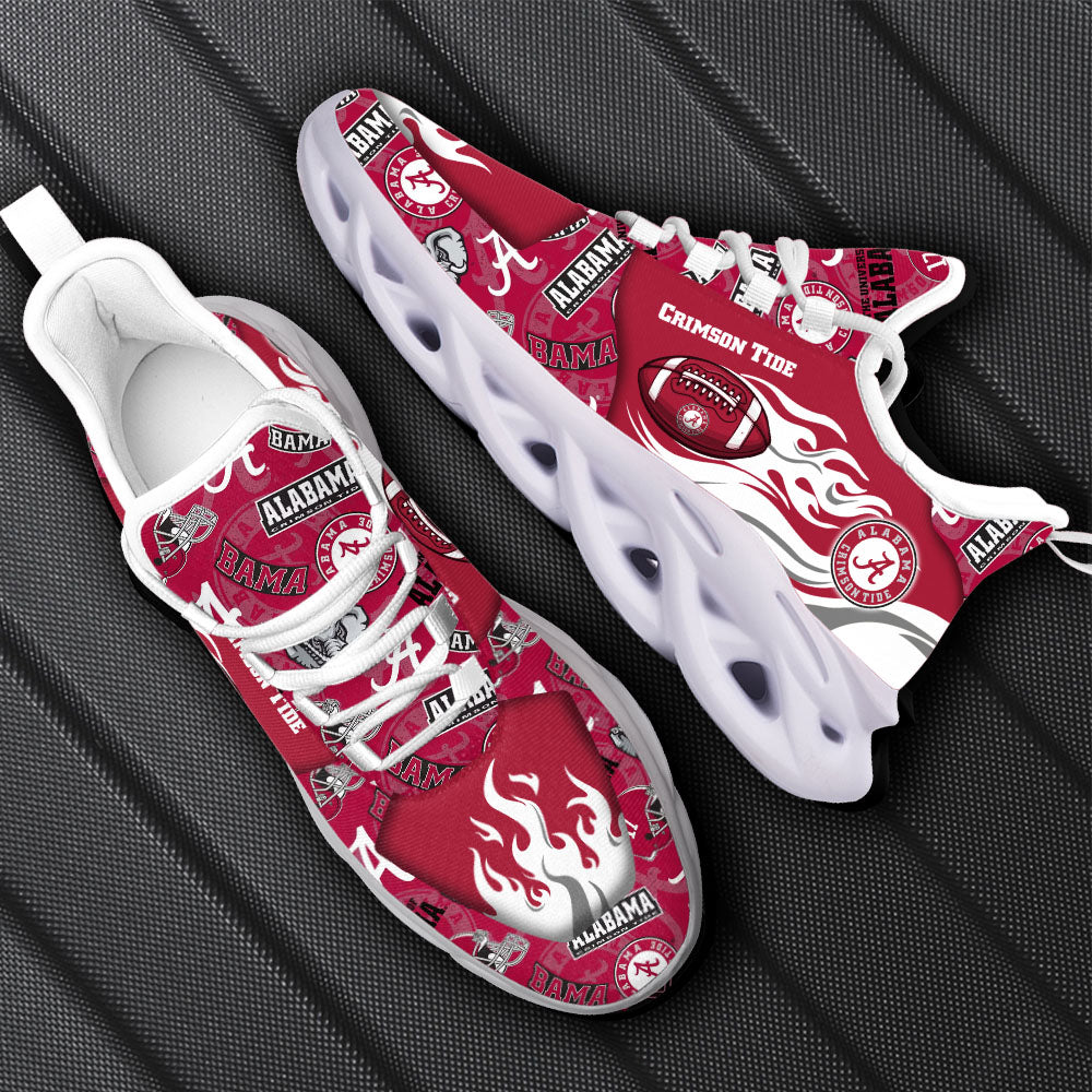 Ideafootwear Alabama Crimson Tide NCAA Max Soul Shoes Sneakers For Men And Women