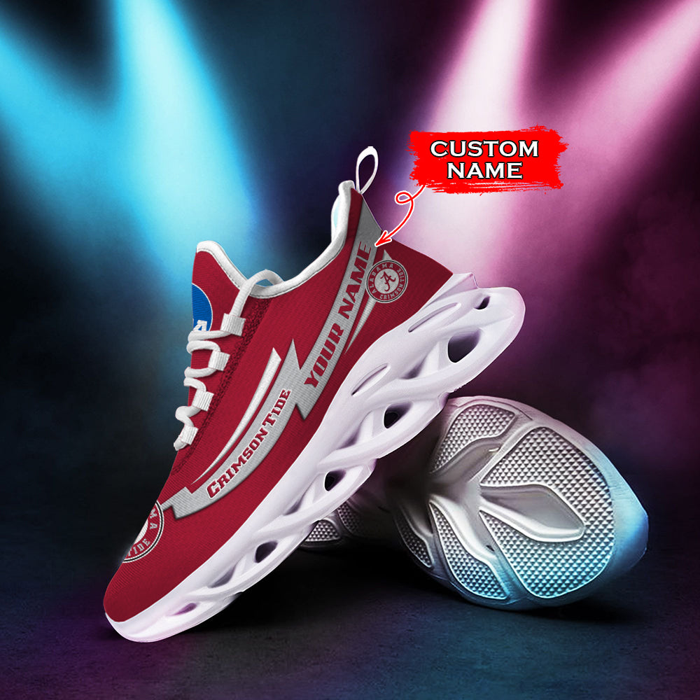 Ideafootwear Alabama Crimson Tide NCAA Max Soul Shoes Sneakers For Men And Women