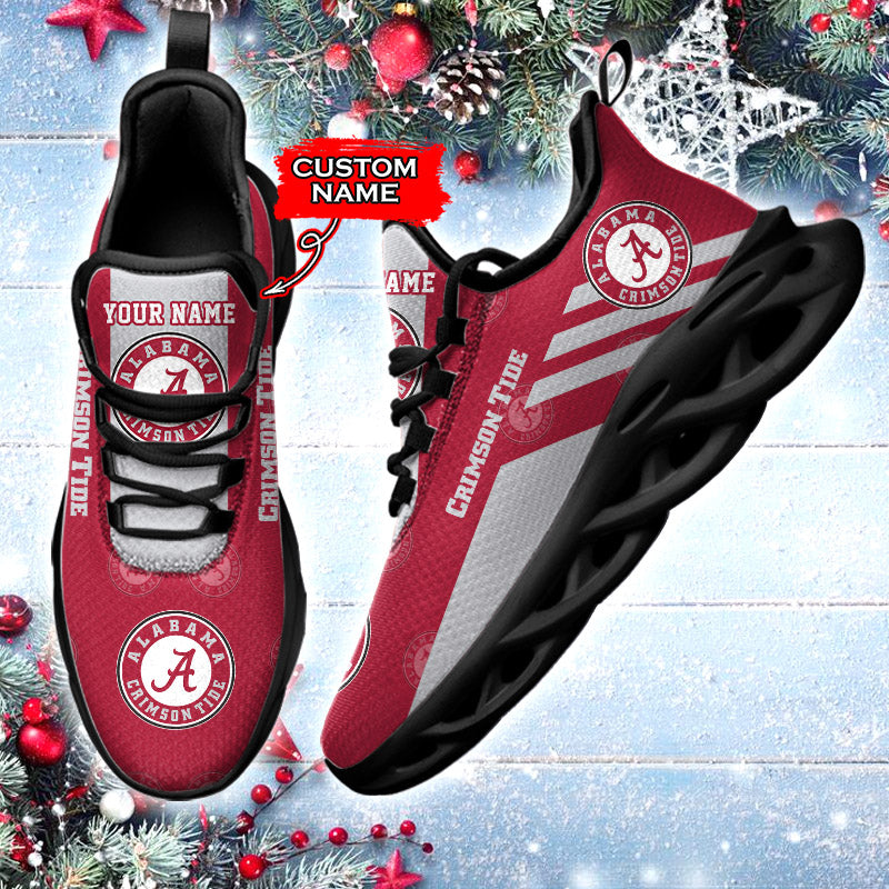 Ideafootwear Alabama Crimson Tide NCAA Max Soul Shoes Sneakers For Men And Women