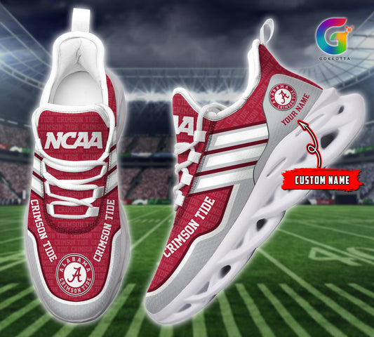 Ideafootwear Alabama Crimson Tide NCAA Max Soul Shoes Sneakers For Men And Women