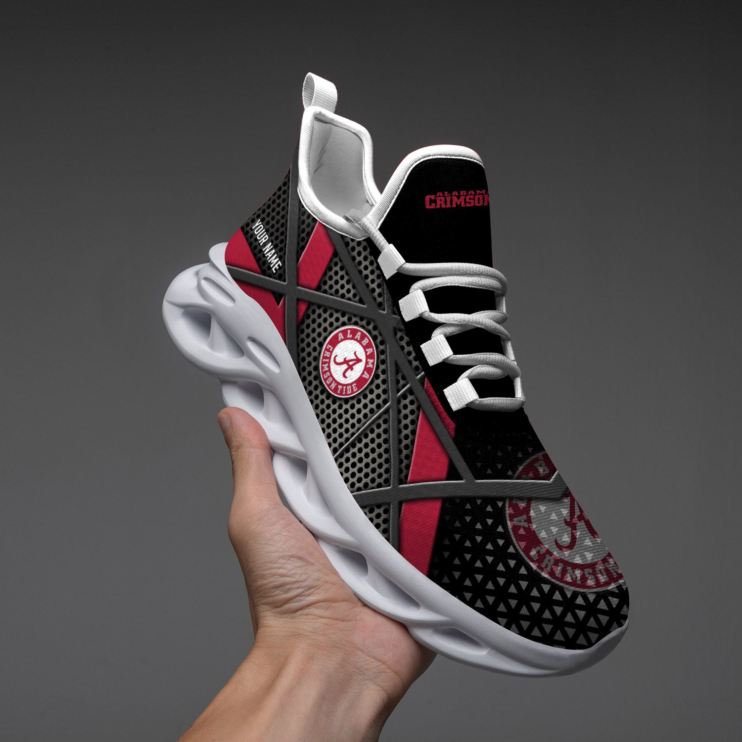 Ideafootwear Alabama Crimson Tide NCAA Max Soul Shoes Sneakers For Men And Women