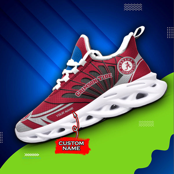 Ideafootwear Alabama Crimson Tide NCAA Max Soul Shoes Sneakers For Men And Women
