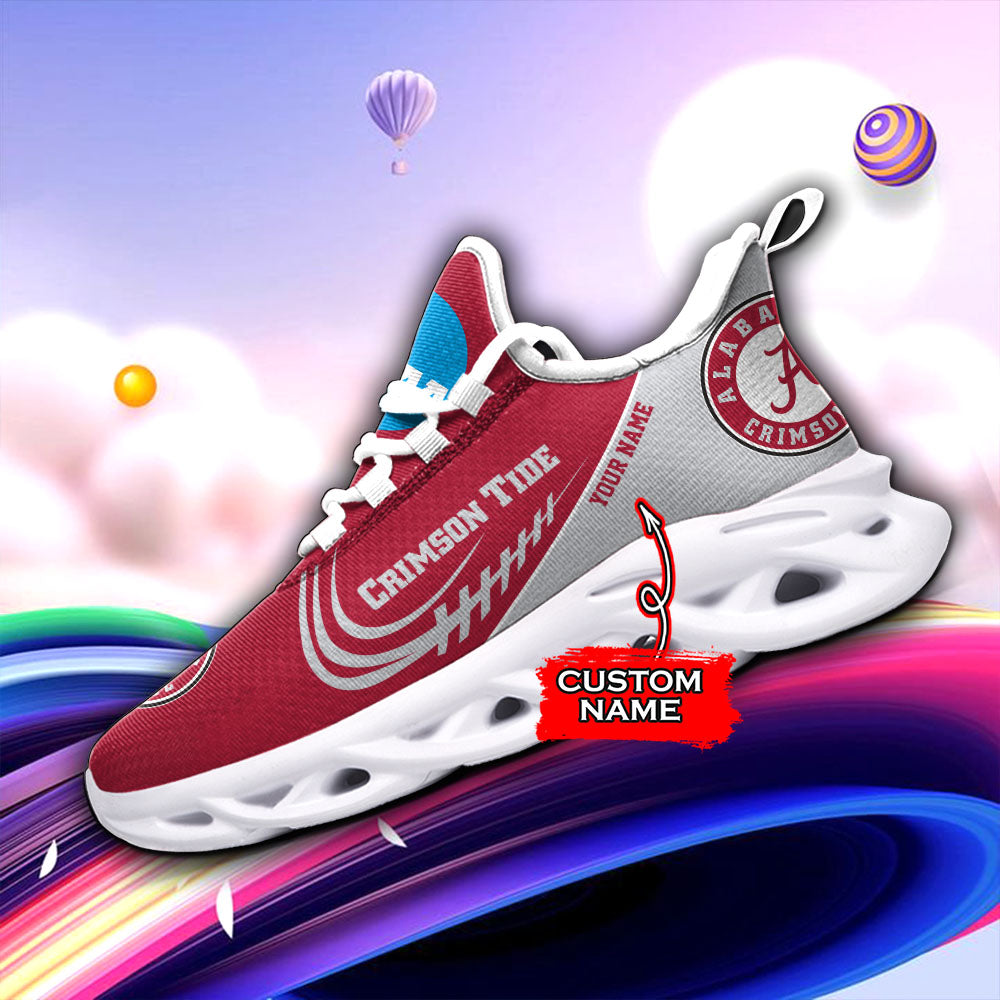 Ideafootwear Alabama Crimson Tide NCAA Max Soul Shoes Sneakers For Men And Women