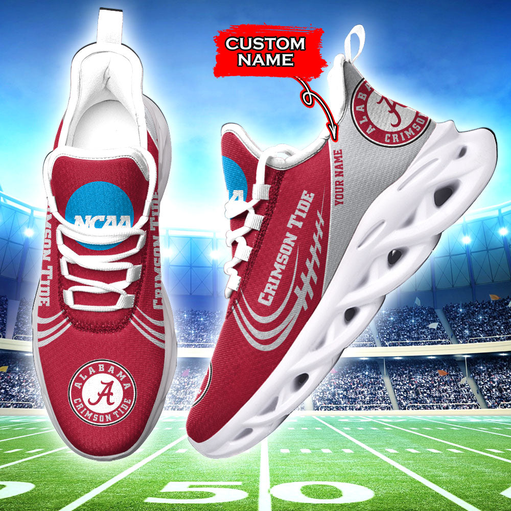 Ideafootwear Alabama Crimson Tide NCAA Max Soul Shoes Sneakers For Men And Women