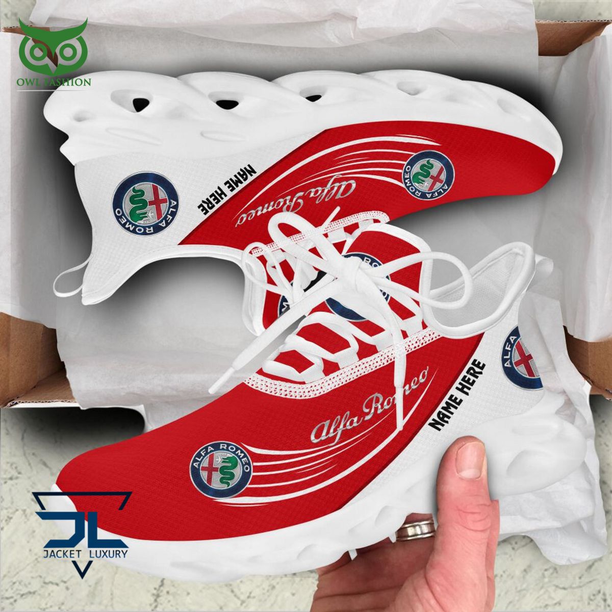Ideafootwear Alfa Romeo Car Brand Max Soul Shoes Sneakers For Men And Women