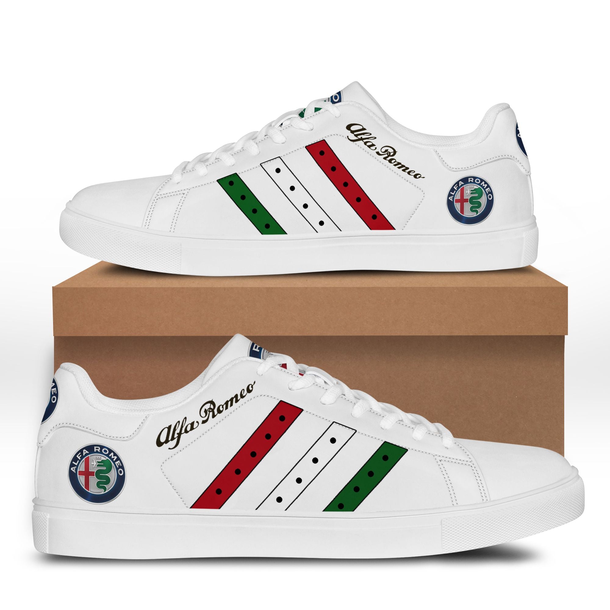 Ideafootwear Alfa Romeo Skate Stan Shoes Sneakes For Men And Women