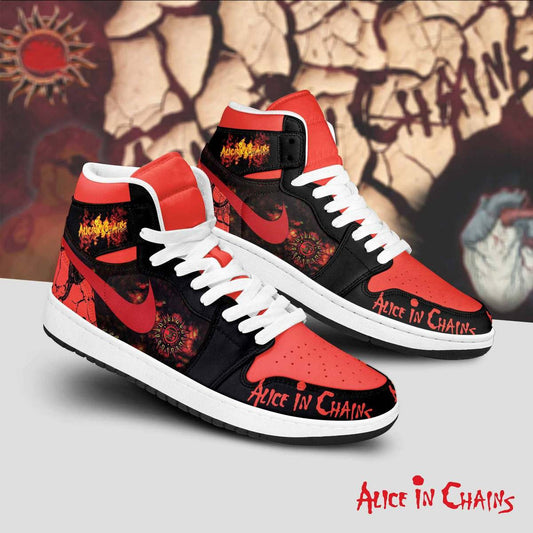 Ideafootwear Alice In Chains AJ1 High Sneakers Shoes For Men And Women
