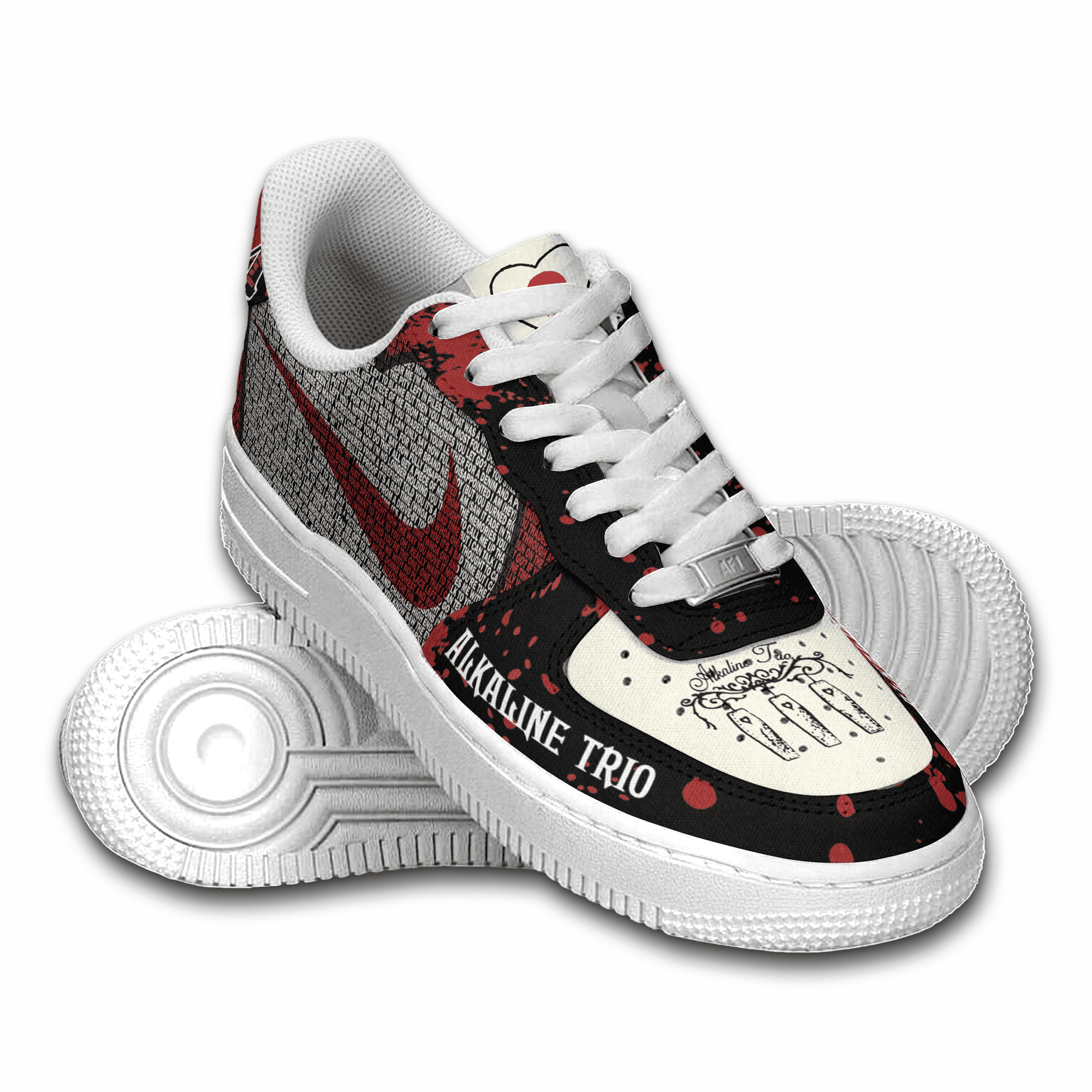 Ideafootwear Alkaline Trio Air Low-Top Sneakers Shoes For Men And Women
