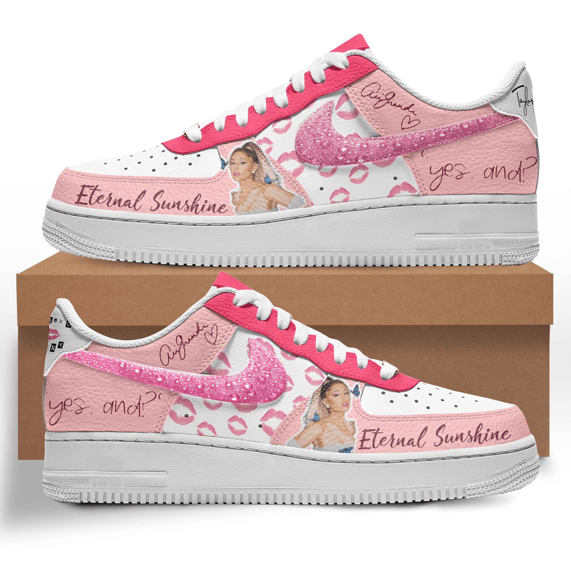 Ideafootwear Ariana Grande Air Low-Top Sneakers Shoes For Men And Women