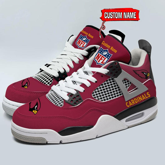 Ideafootwear Arizona Cardinals AJ4 Sneakers Shoes For Men And Women
