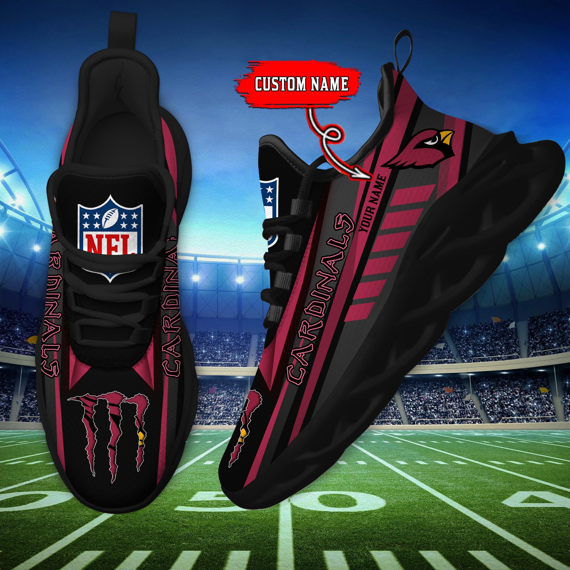Ideafootwear Arizona Cardinals Max Soul Shoes Sneakers For Men And Women