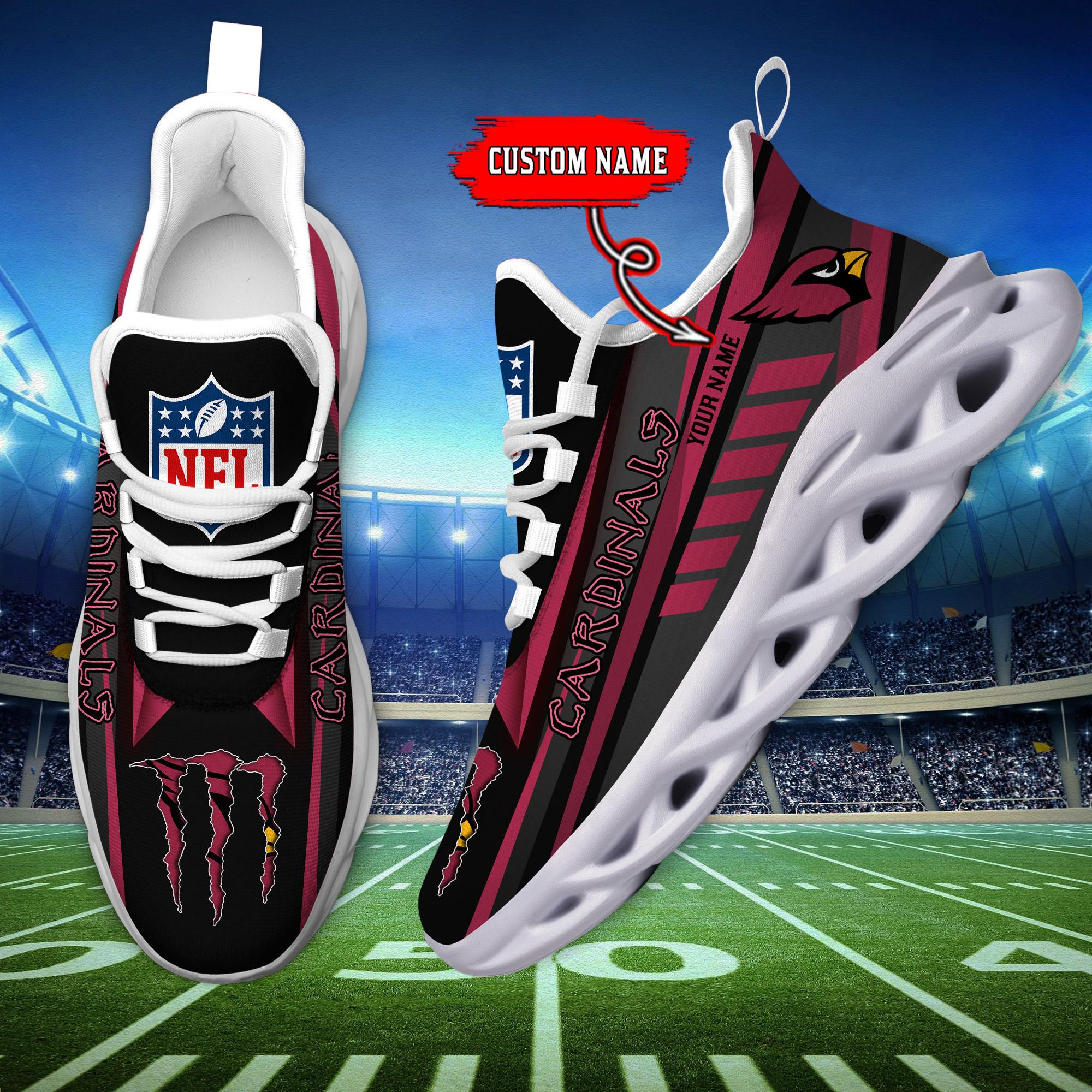 Ideafootwear Arizona Cardinals Max Soul Shoes Sneakers For Men And Women