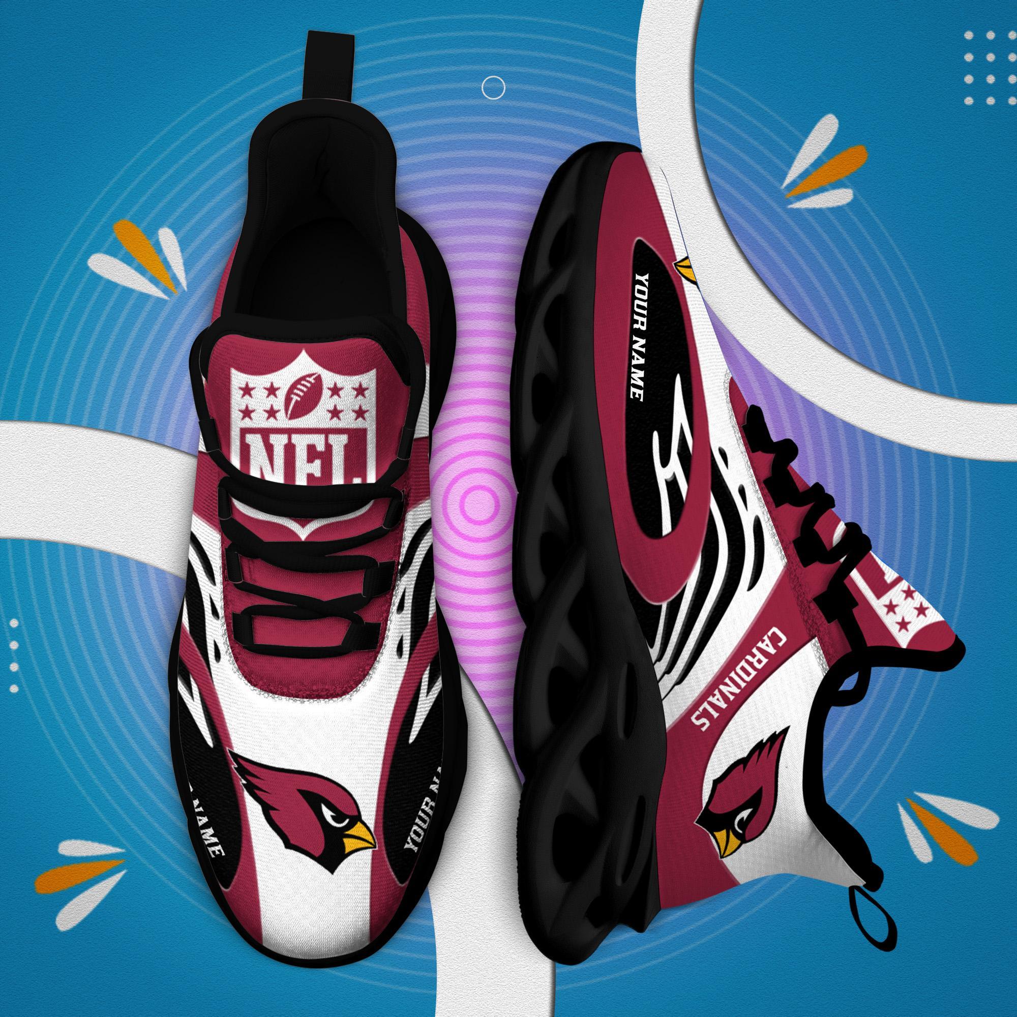 Ideafootwear Arizona Cardinals Max Soul Shoes Sneakers For Men And Women