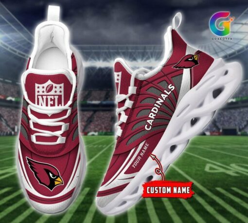 Ideafootwear Arizona Cardinals Max Soul Shoes Sneakers For Men And Women