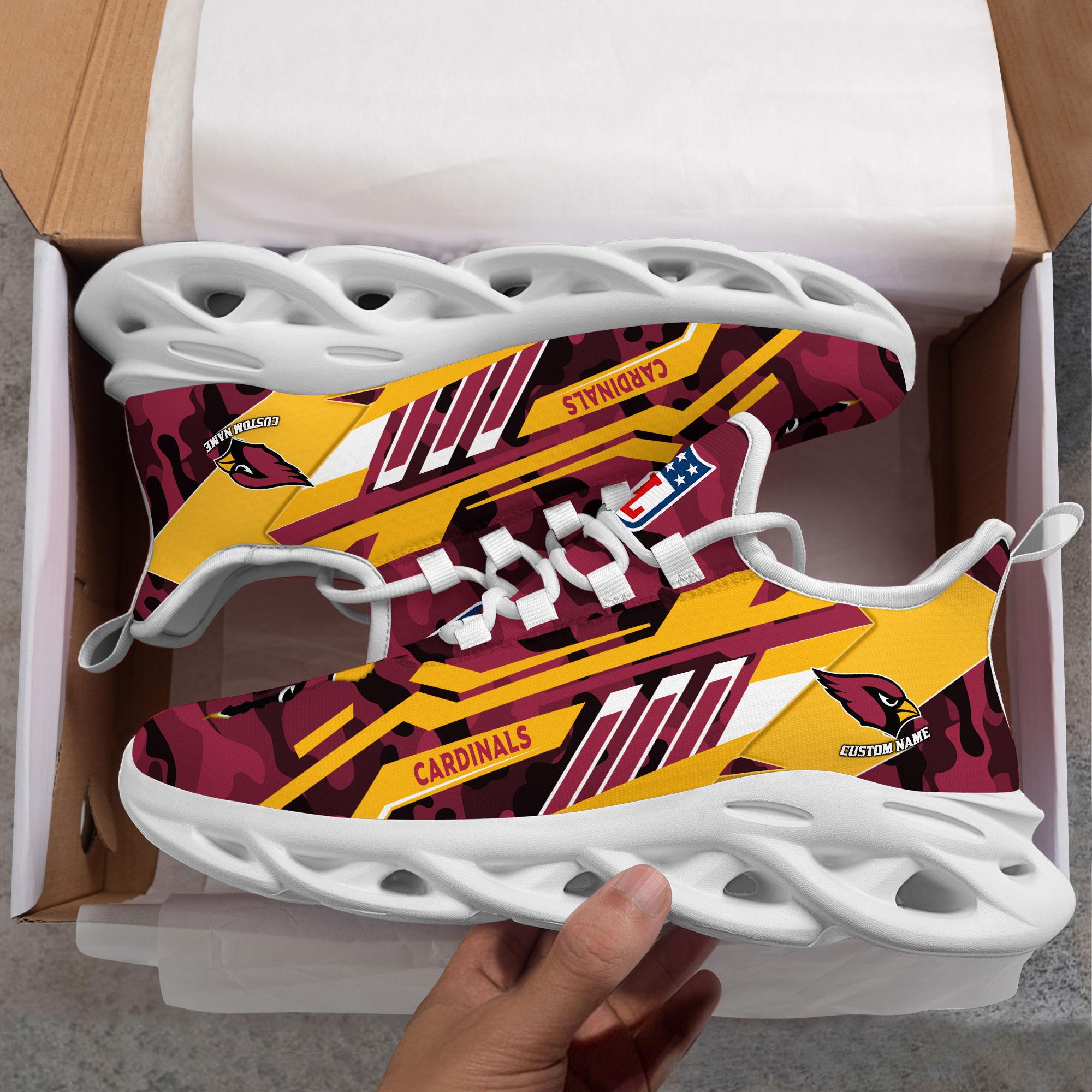 Ideafootwear Arizona Cardinals Max Soul Shoes Sneakers For Men And Women