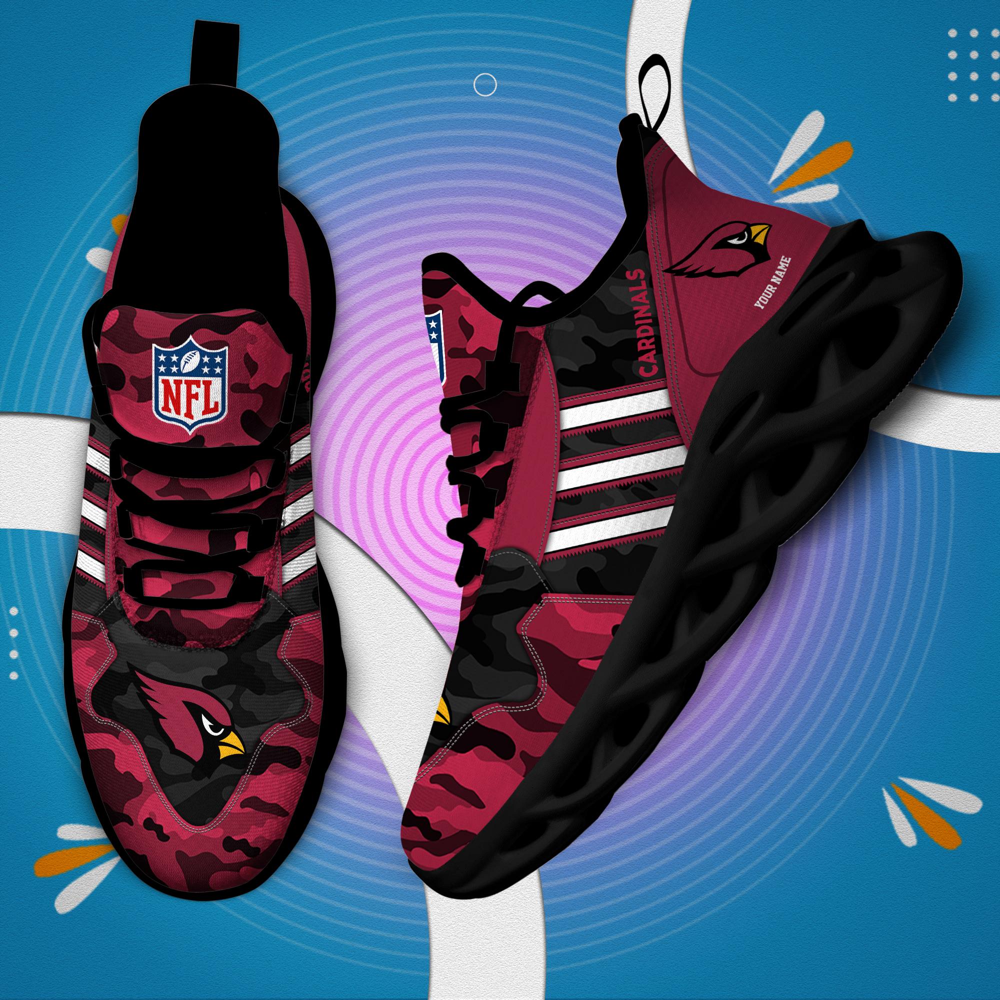 Ideafootwear Arizona Cardinals Max Soul Shoes Sneakers For Men And Women