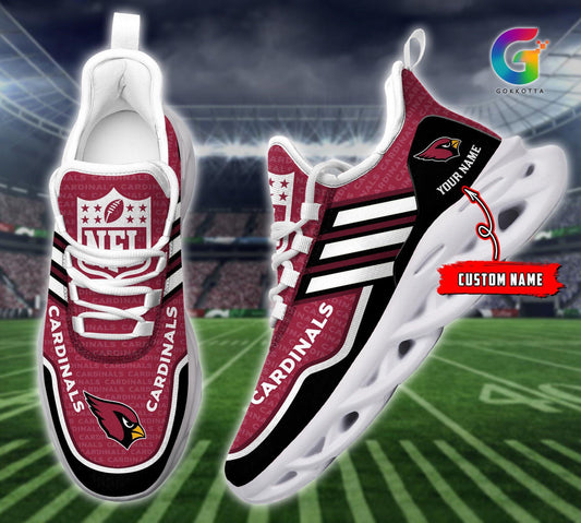 Ideafootwear Arizona Cardinals Max Soul Shoes Sneakers For Men And Women