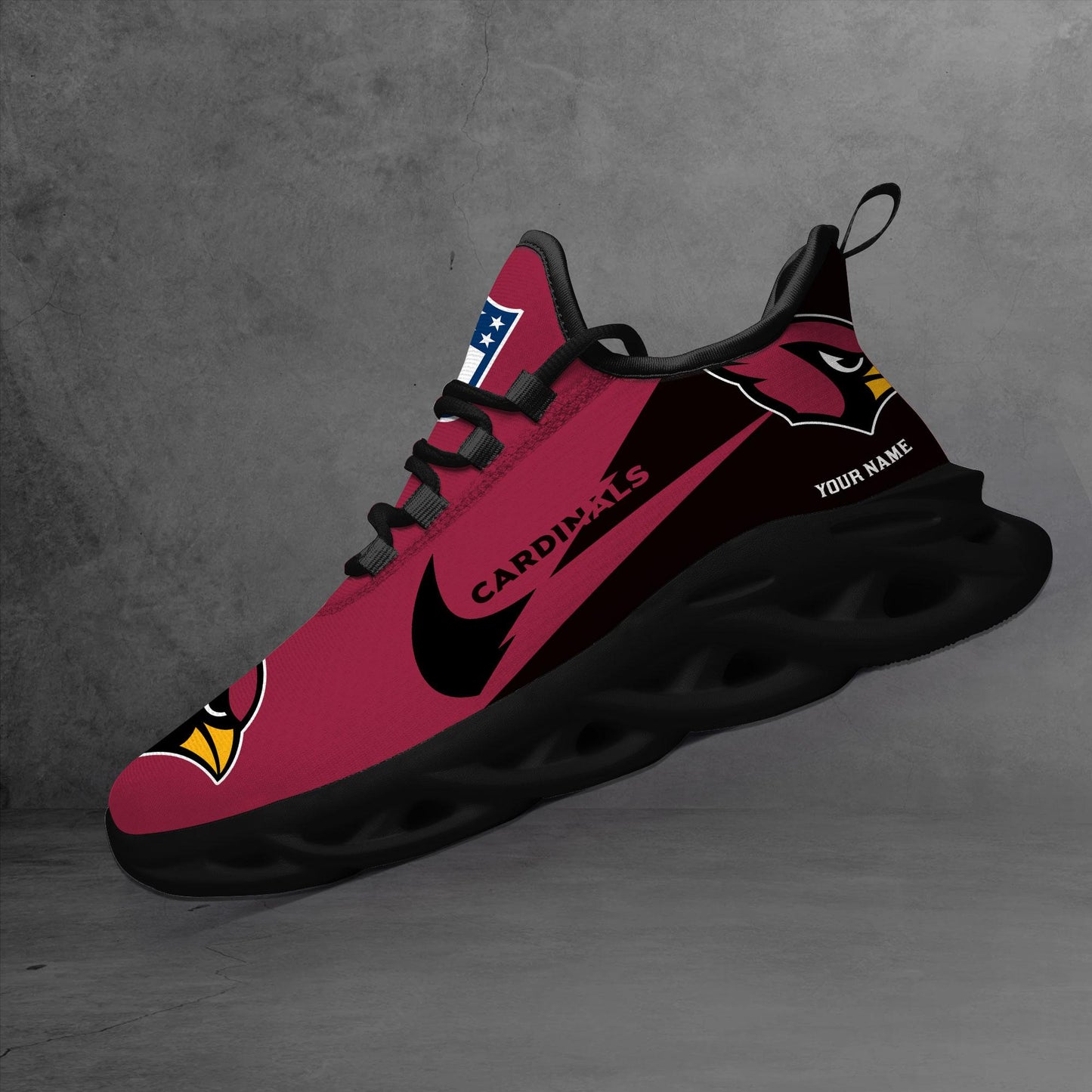 Ideafootwear Arizona Cardinals Max Soul Shoes Sneakers For Men And Women