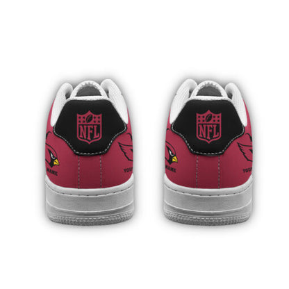 Ideafootwear Arizona Cardinals NFL Air Low-Top Sneakers Shoes For Men And Women