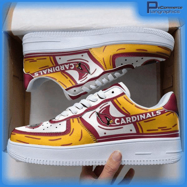 Ideafootwear Arizona Cardinals NFL Air Low-Top Sneakers Shoes For Men And Women