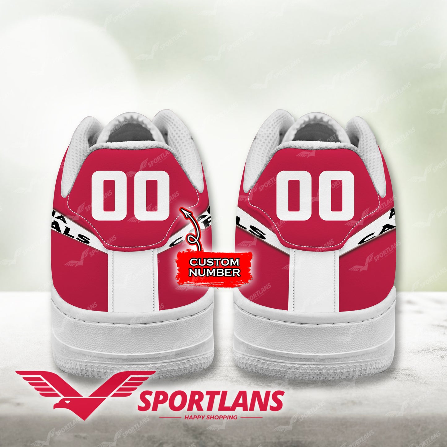 Ideafootwear Arizona Cardinals NFL Air Low-Top Sneakers Shoes For Men And Women