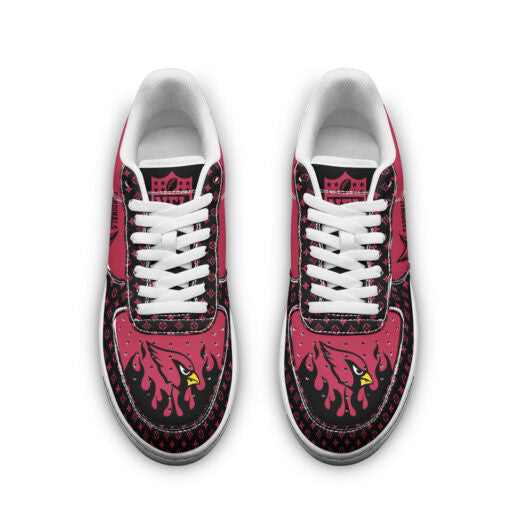 Ideafootwear Arizona Cardinals NFL Air Low-Top Sneakers Shoes For Men And Women