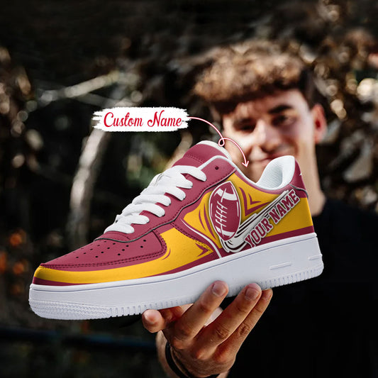 Ideafootwear Arizona Cardinals NFL Air Low-Top Sneakers Shoes For Men And Women