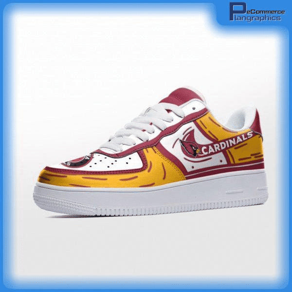 Ideafootwear Arizona Cardinals NFL Air Low-Top Sneakers Shoes For Men And Women