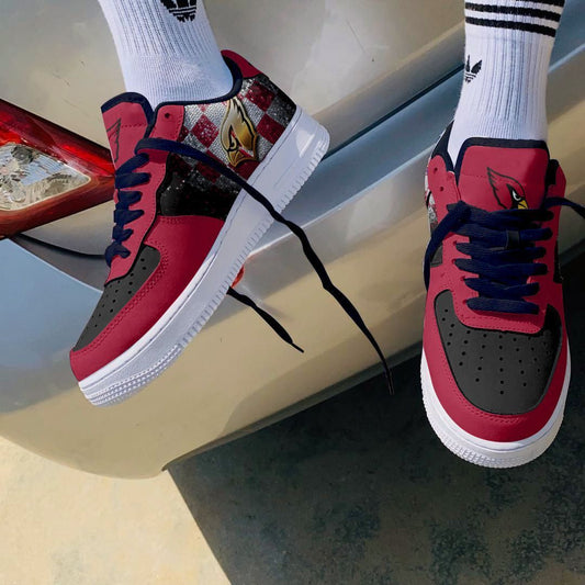 Ideafootwear Arizona Cardinals NFL Air Low-Top Sneakers Shoes For Men And Women