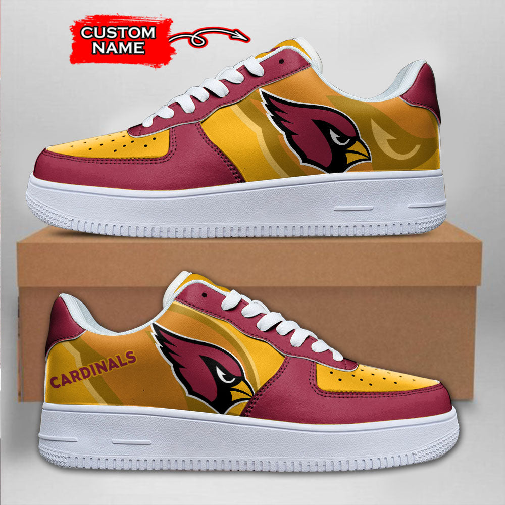 Ideafootwear Arizona Cardinals NFL Air Low-Top Sneakers Shoes For Men And Women