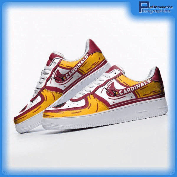 Ideafootwear Arizona Cardinals NFL Air Low-Top Sneakers Shoes For Men And Women