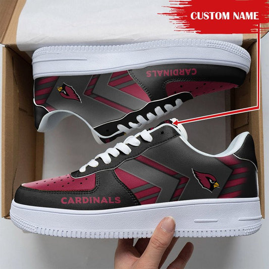 Ideafootwear Arizona Cardinals NFL Air Low-Top Sneakers Shoes For Men And Women