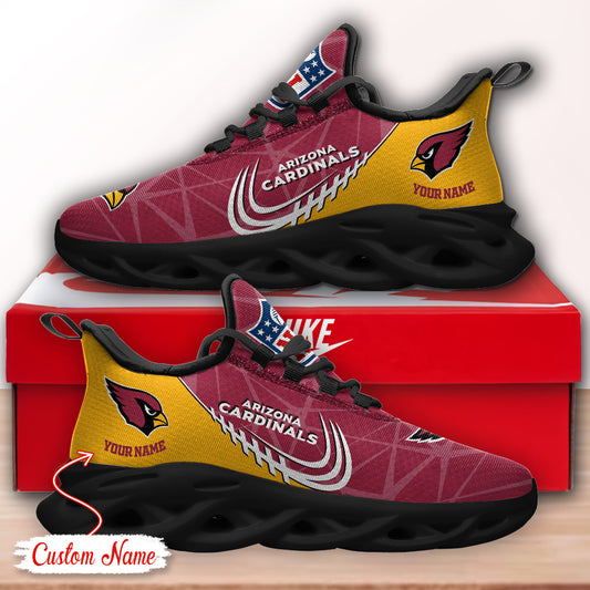 Ideafootwear Arizona Cardinals NFL Max Soul Shoes Sneakers For Men And Women
