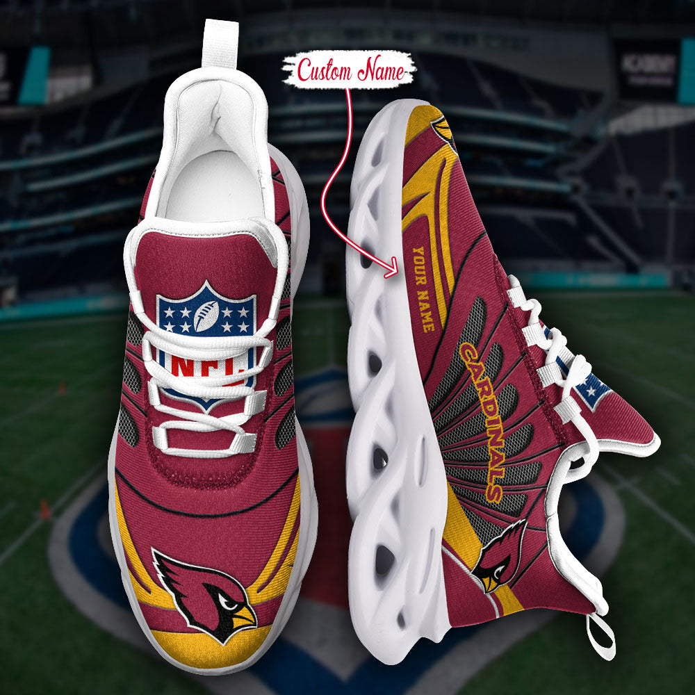 Ideafootwear Arizona Cardinals NFL Max Soul Shoes Sneakers For Men And Women