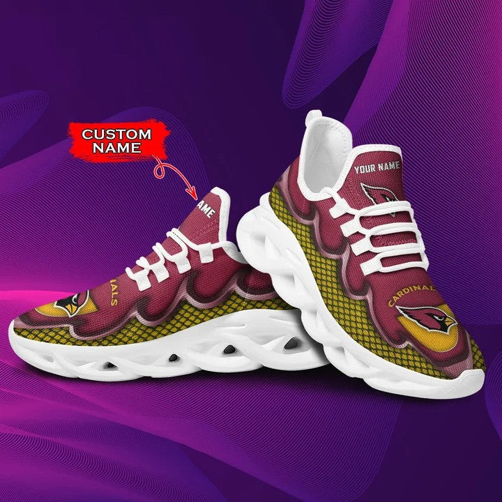 Ideafootwear Arizona Cardinals NFL Max Soul Shoes Sneakers For Men And Women