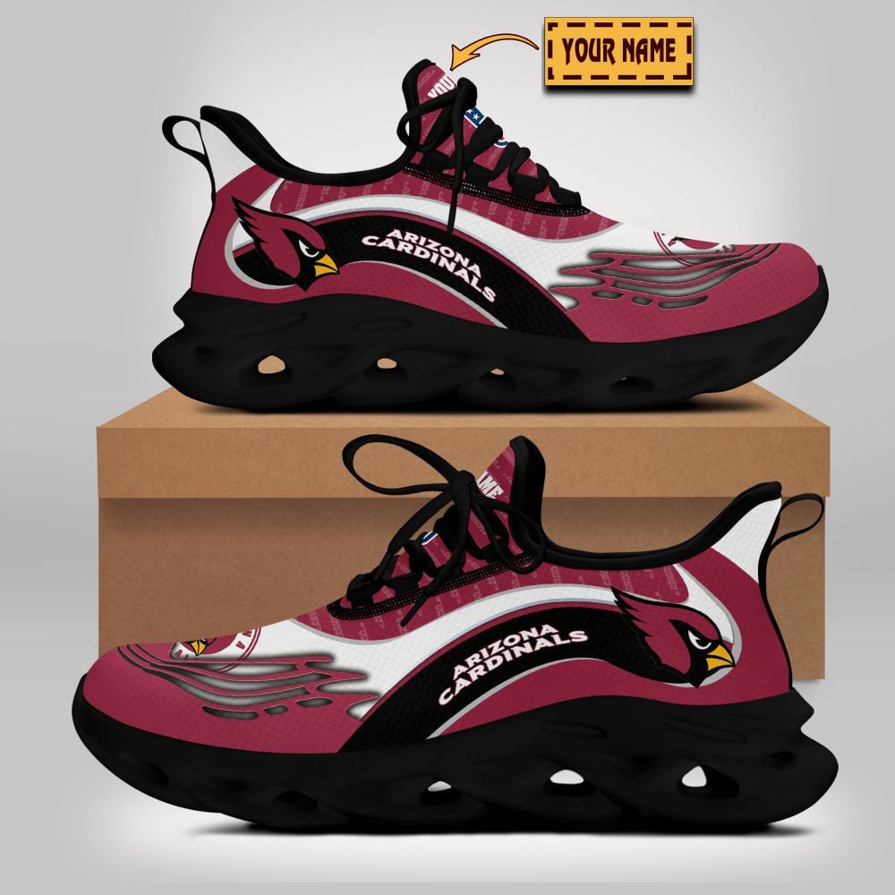 Ideafootwear Arizona Cardinals NFL Max Soul Shoes Sneakers For Men And Women