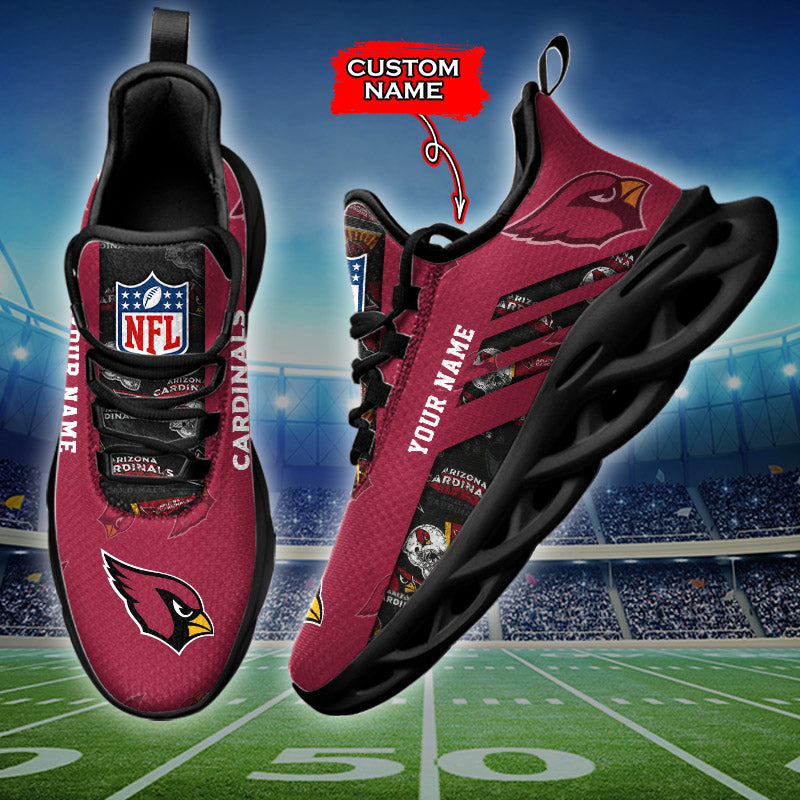 Ideafootwear Arizona Cardinals NFL Max Soul Shoes Sneakers For Men And Women