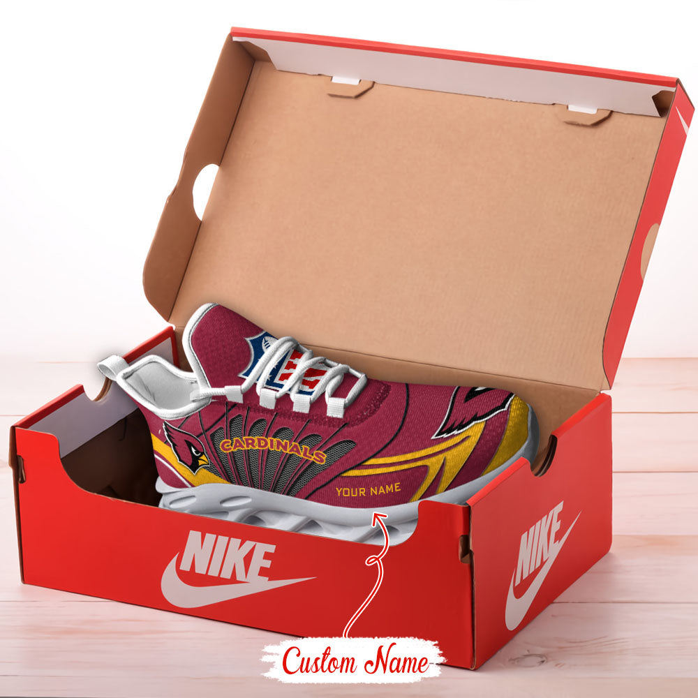 Ideafootwear Arizona Cardinals NFL Max Soul Shoes Sneakers For Men And Women