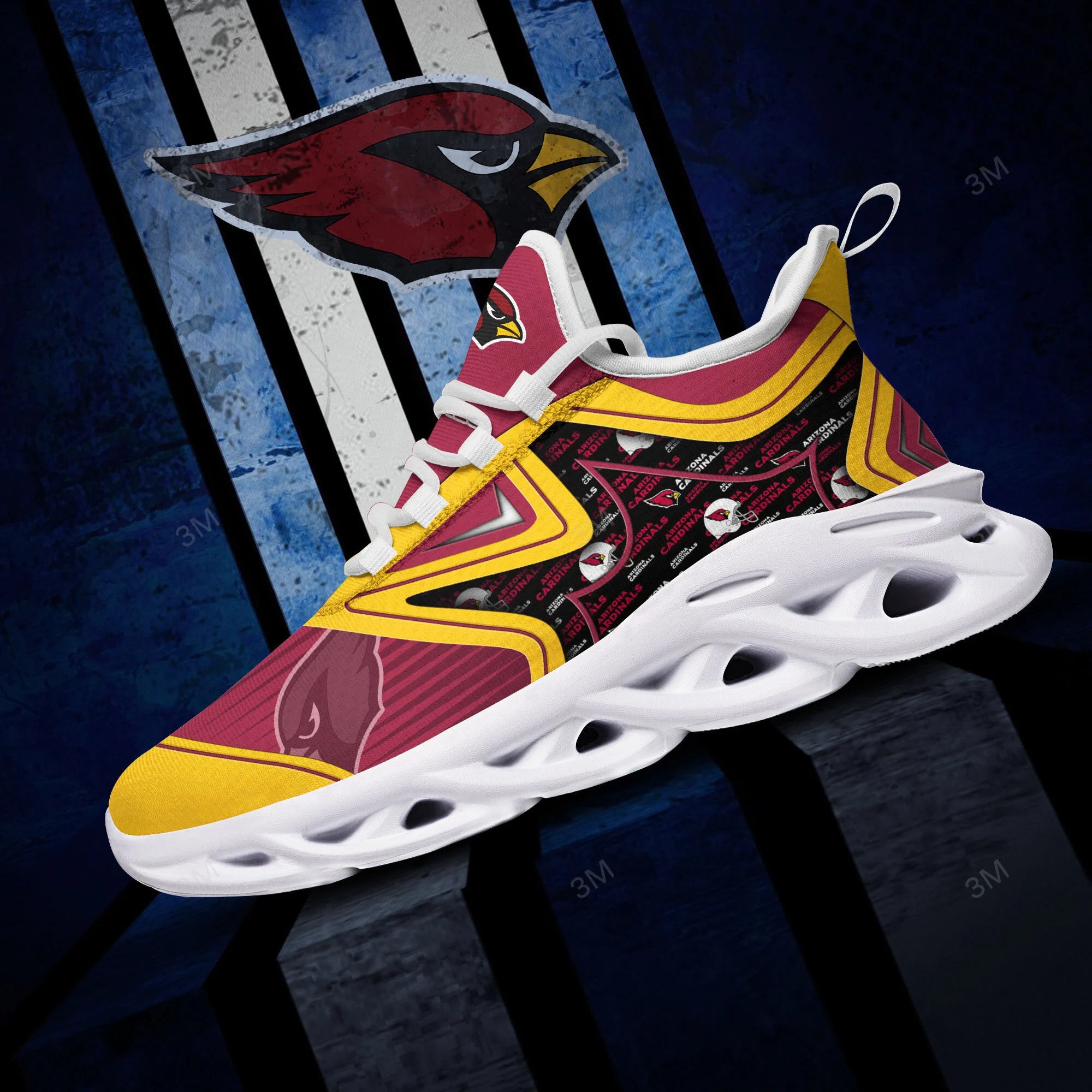 Ideafootwear Arizona Cardinals NFL Max Soul Shoes Sneakers For Men And Women
