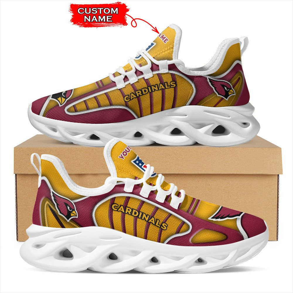 Ideafootwear Arizona Cardinals NFL Max Soul Shoes Sneakers For Men And Women