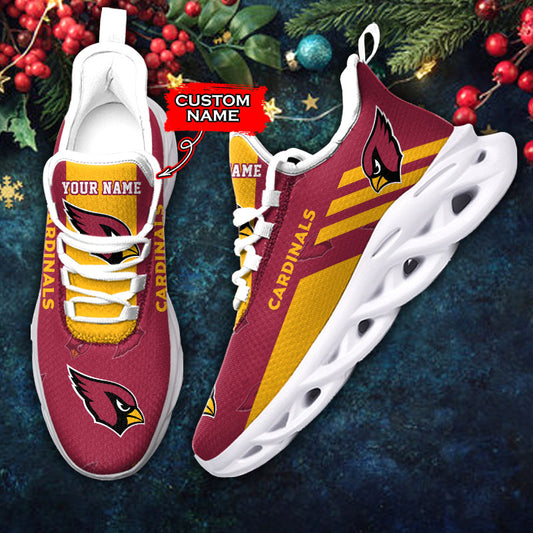 Ideafootwear Arizona Cardinals NFL Max Soul Shoes Sneakers For Men And Women