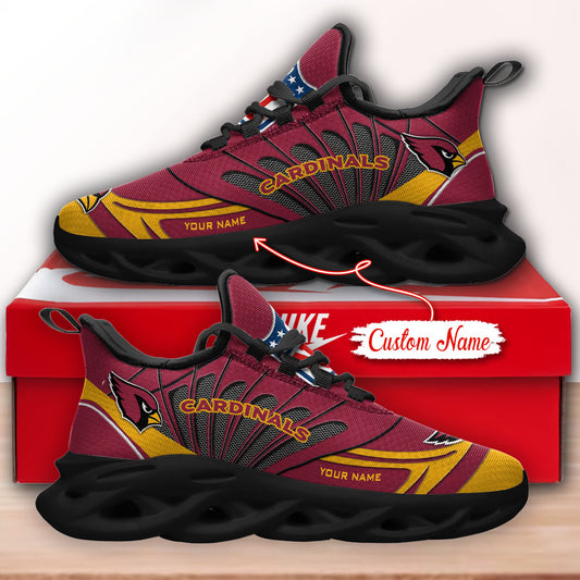 Ideafootwear Arizona Cardinals NFL Max Soul Shoes Sneakers For Men And Women