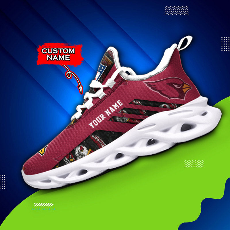 Ideafootwear Arizona Cardinals NFL Max Soul Shoes Sneakers For Men And Women