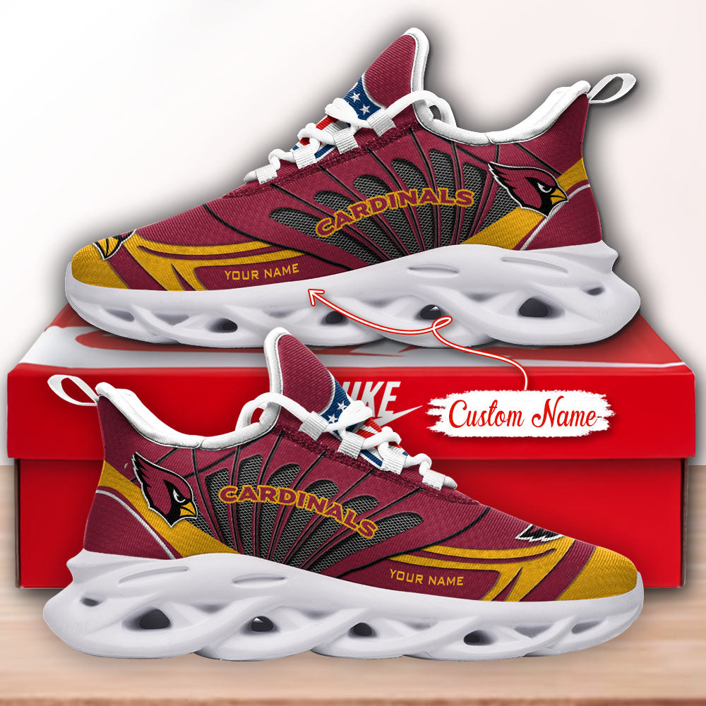 Ideafootwear Arizona Cardinals NFL Max Soul Shoes Sneakers For Men And Women